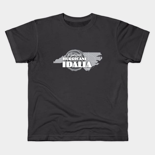 I Survived Hurricane Idalia Kids T-Shirt by Dale Preston Design